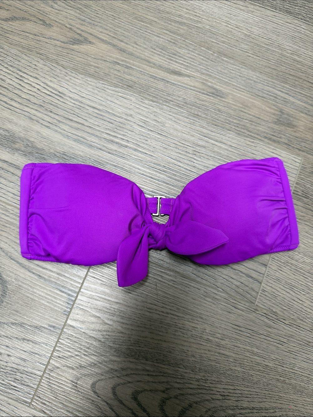 Victoria's Secret Purple Bandeau Bikini Top with Front Knot